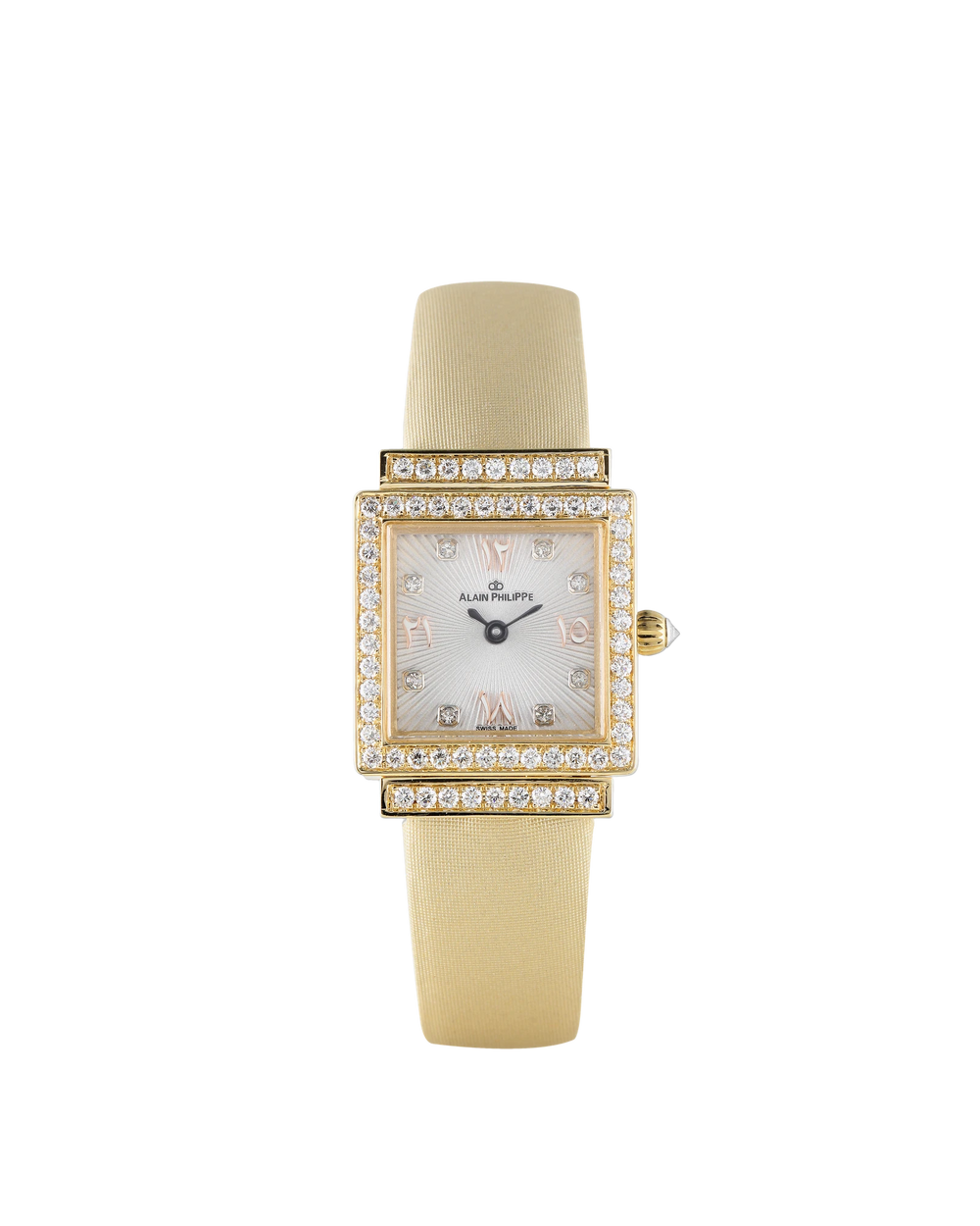 Alain Philippe Gaïa Court, round diamonds, yellow gold