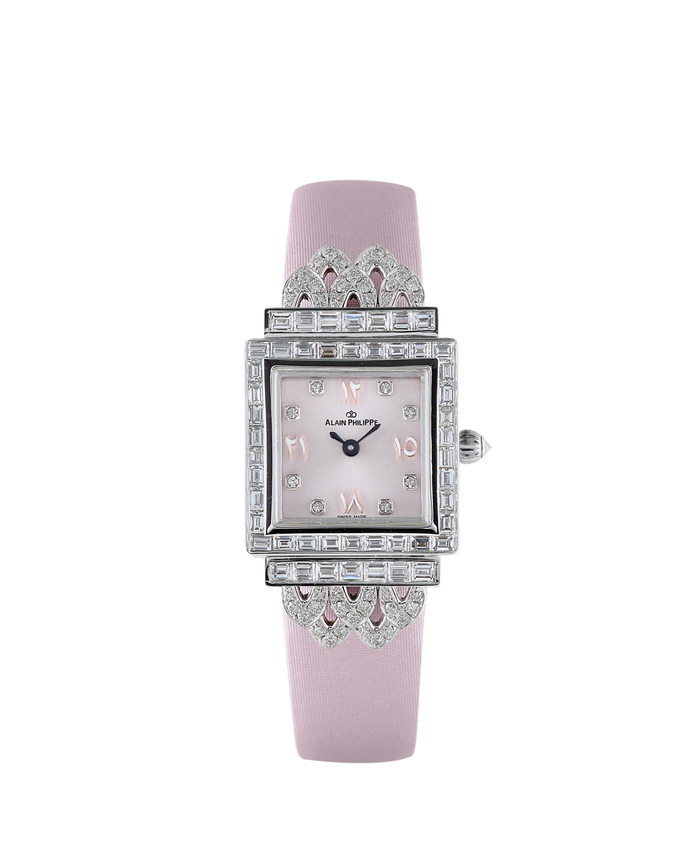 Alain Philippe Gaïa Crown, baguette diamonds, white gold