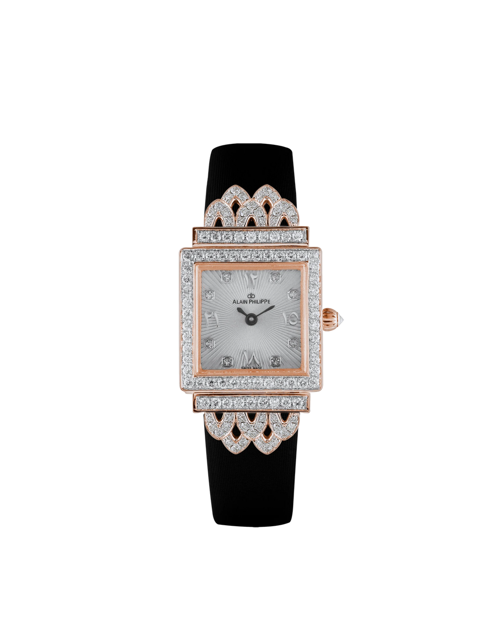 Alain Philippe Gaïa Crown, round diamonds, rose gold