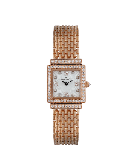 Alain Philippe Gaïa Palace, round diamonds, rose gold