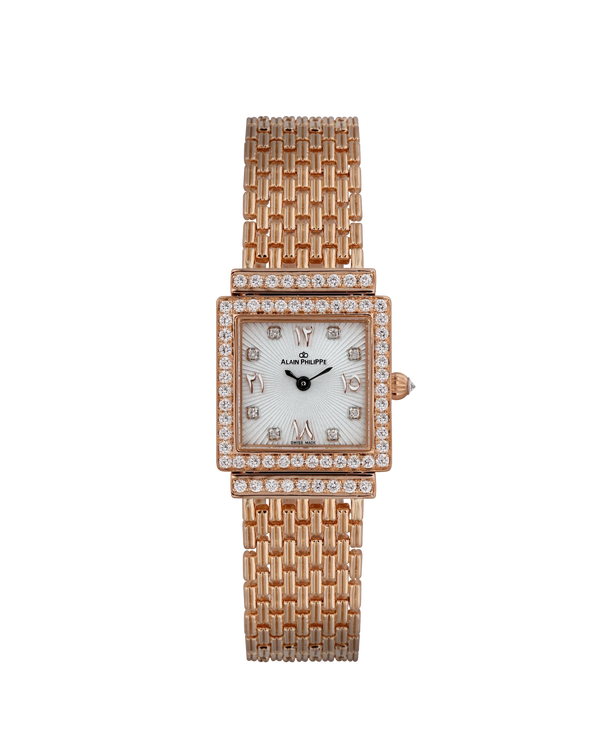 Alain Philippe Gaïa Palace, round diamonds, rose gold