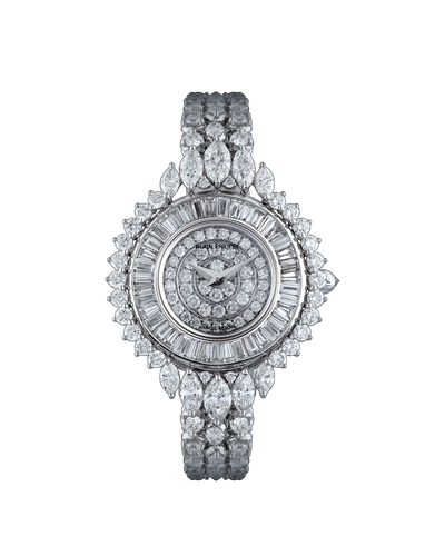 Alain Philippe Glamour, white gold, full diamond bracelet