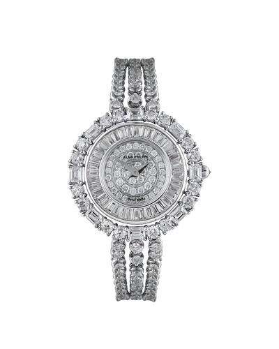 Alain Philippe Glamour, white gold, full diamond bracelet