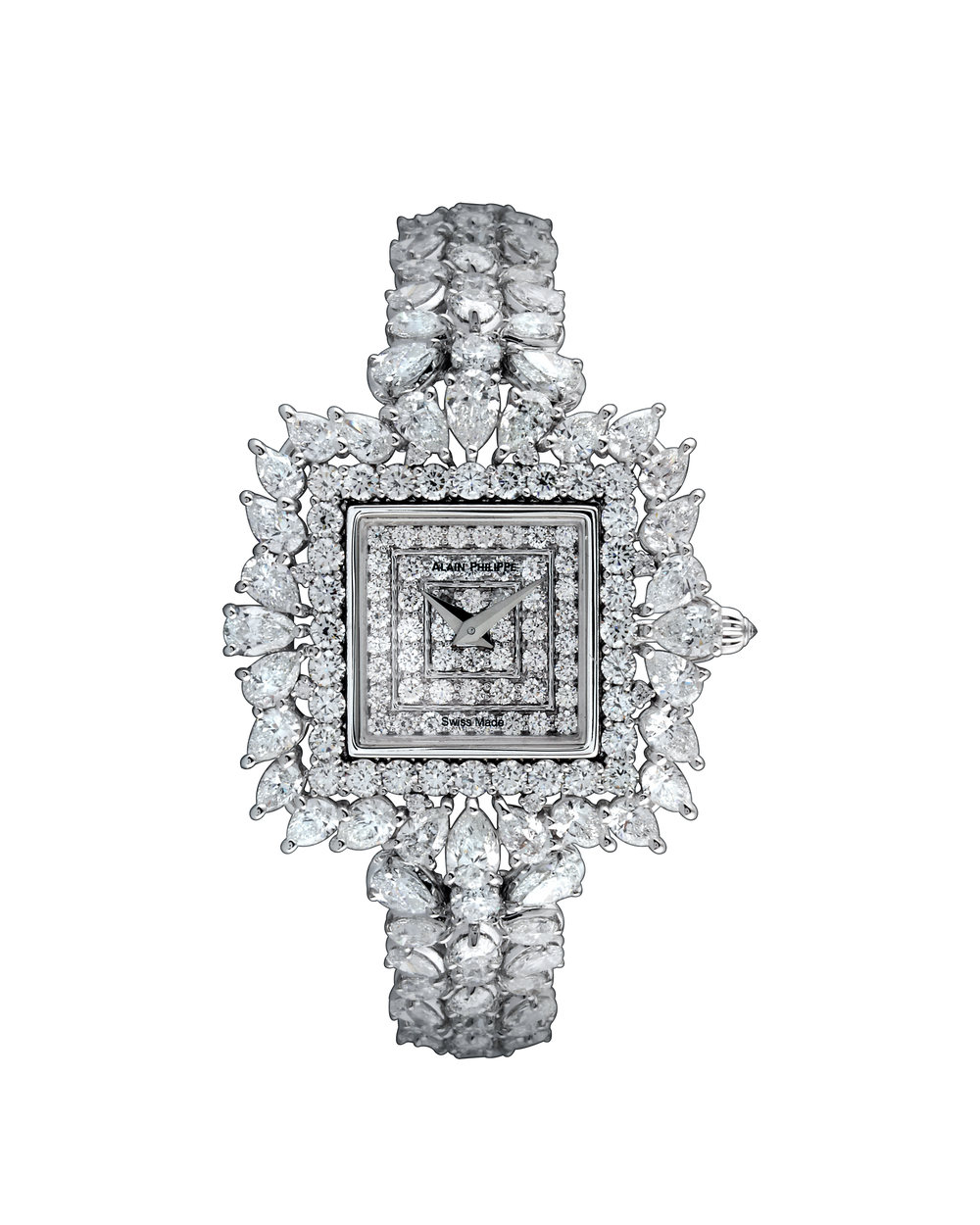 Alain Philippe Royal, white gold, full diamond bracelet