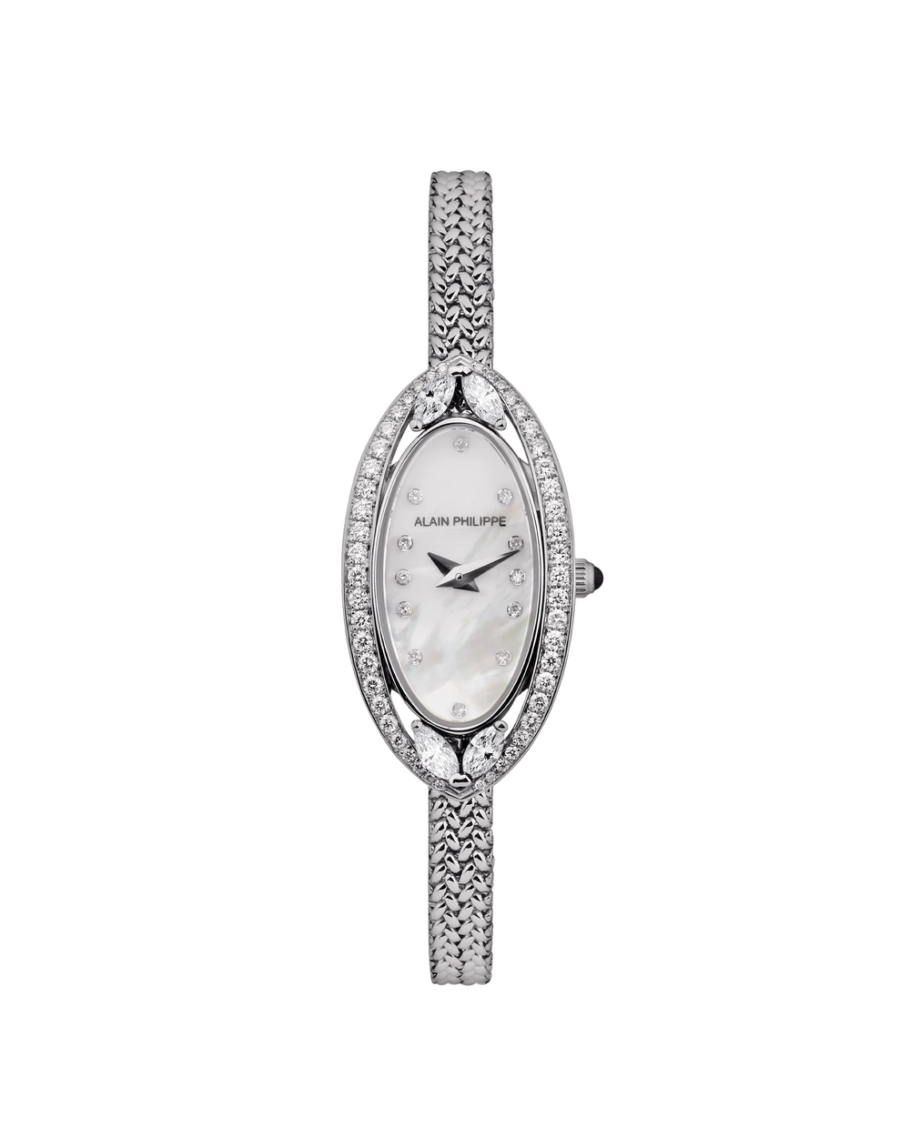 Alain Philippe Silhouette pavé, Full White Gold