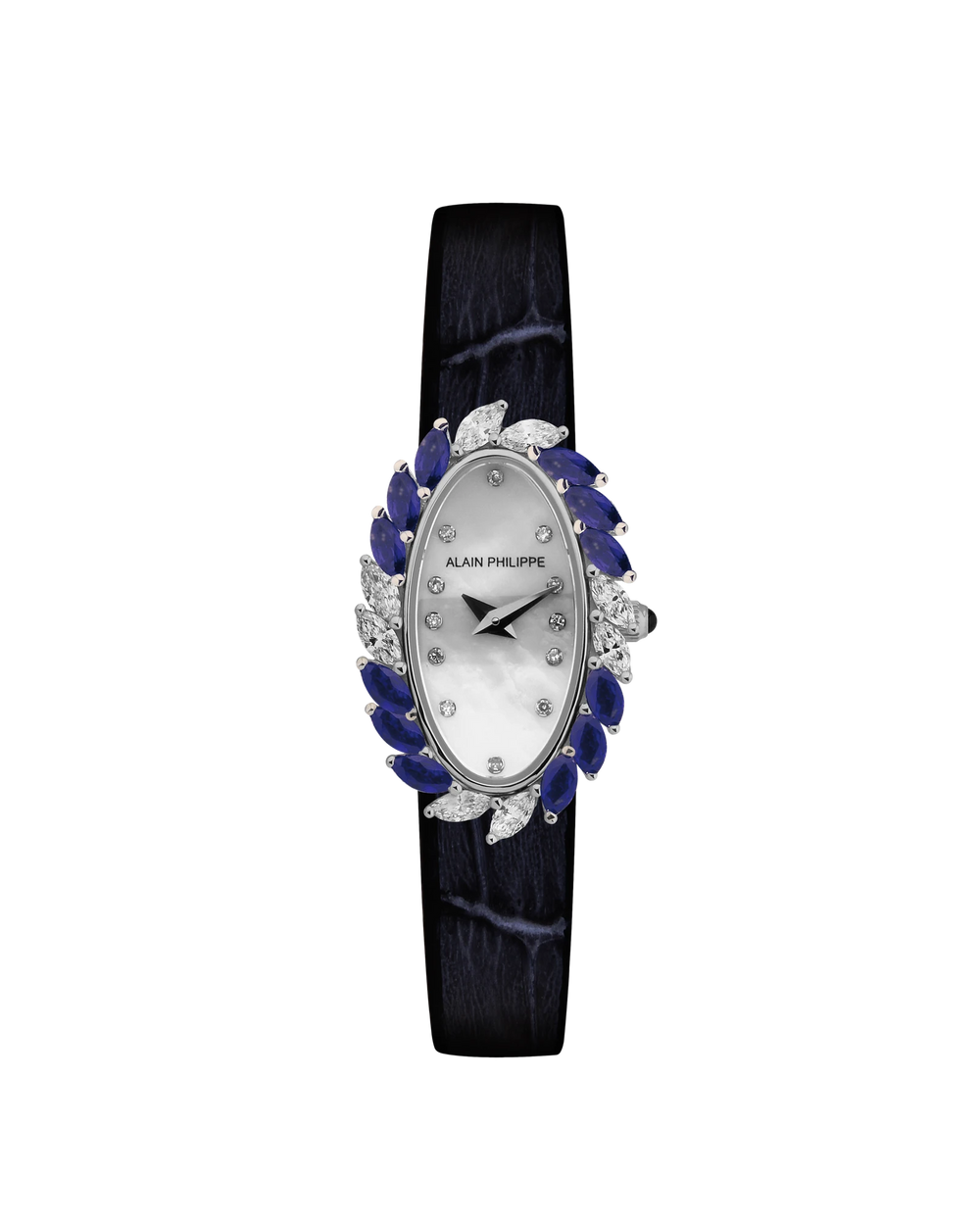 Alain Philippe Silhouette strap full marquise with sapphires