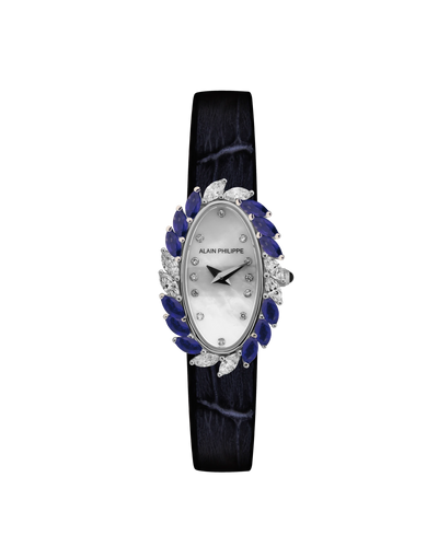 Alain Philippe Silhouette strap full marquise with sapphires