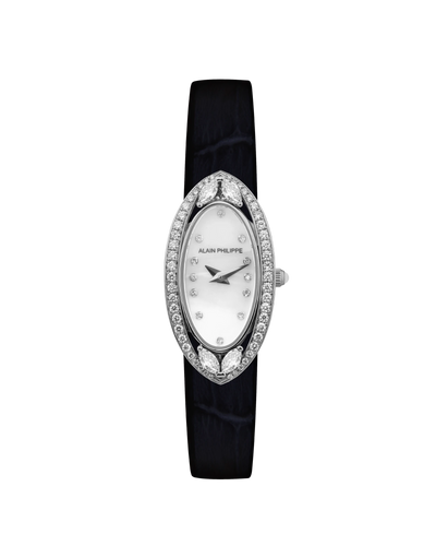 Alain Philippe Silhouette pavé strap, white diamonds