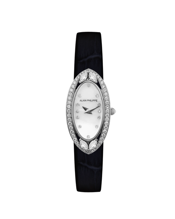 Alain Philippe Silhouette pavé strap, white diamonds