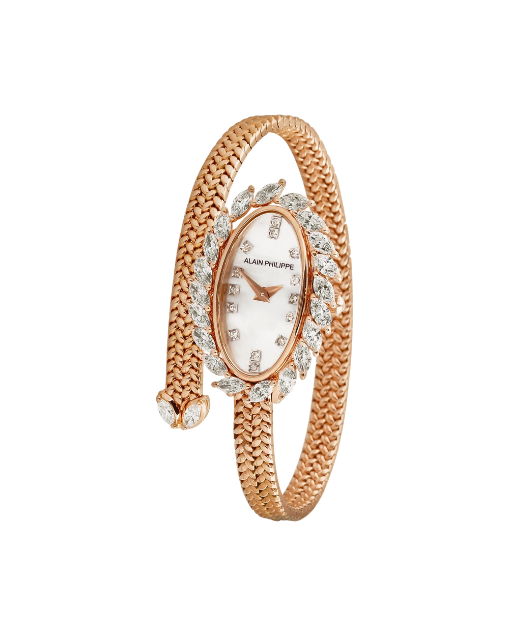 Alain Philippe Silhouette Bangle 1-Turn, Rose Gold