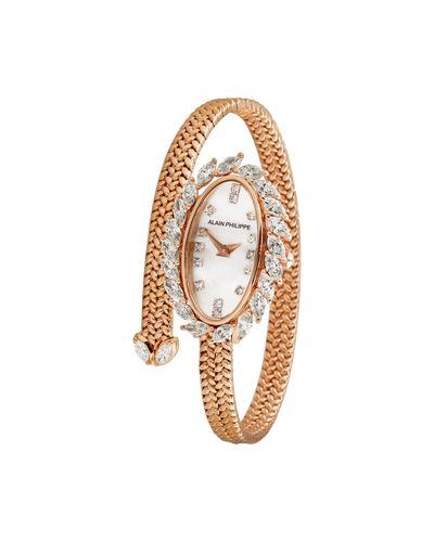 Alain Philippe Silhouette Bangle 1-Turn, Rose Gold