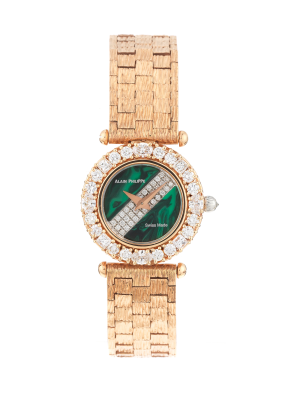Luxury watch with diamonds