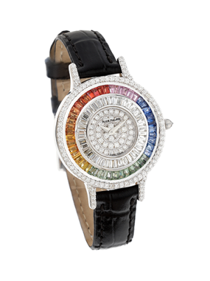jewelry watch for women with rainbow colors